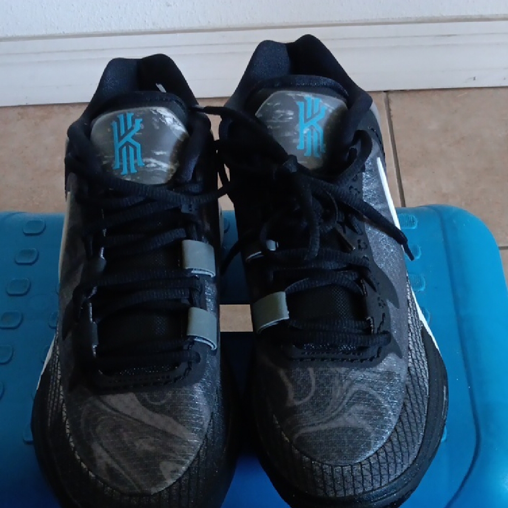 Kids Black and Blue Athletic Shoes